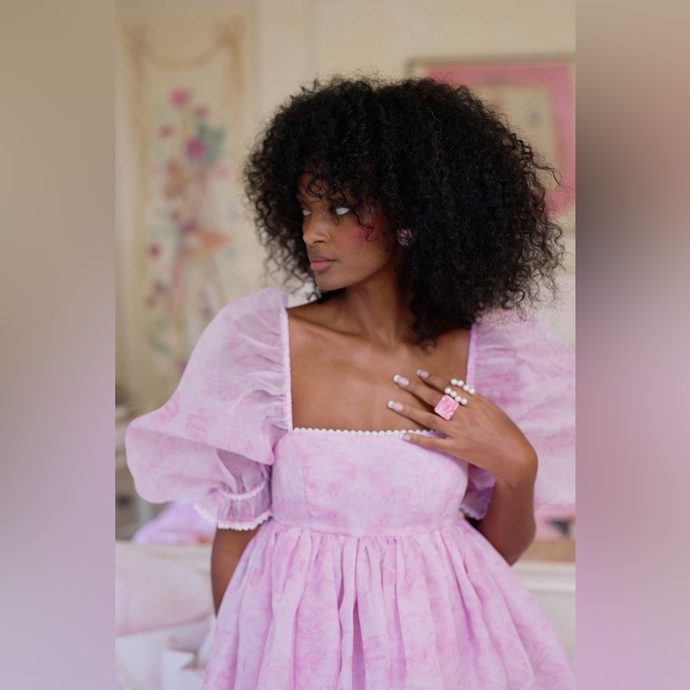 NWT Selkie The Pink Porcelain Puff Gown - Picture 3 of 13